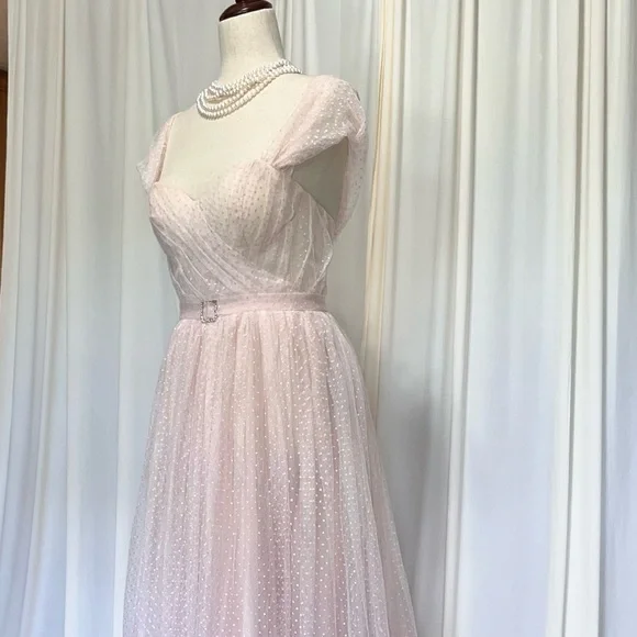 Vintage Pink Gown -Glinda from Wicked and The Wizard of Oz Halloween Costume - Picture 8 of 11